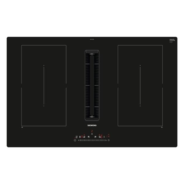 iQ500 hob Induction-ventilation integrated 80cm, combi, 4 zones, boost, timer, mono touchSlider, tec