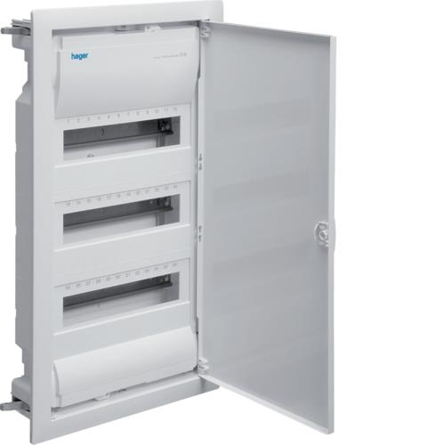 Volta recessed box - 3 rows - 36 modules IP30