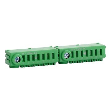 Green ground terminal without screws Conexbox 3 x 25 + 21 x 4mm²