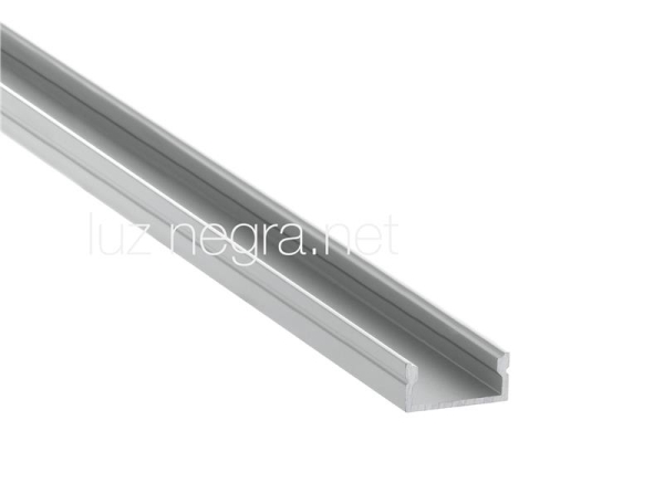 Profil Led California Aluminium anodisé Argenté 17 x 8mm (longueur de 2m)