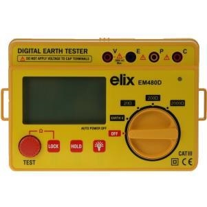 Digital earth resistance tester