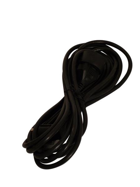 Extension cable 5m Black - French plug