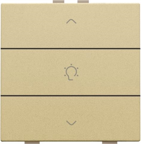 Commande de variateur simple pour Niko Home control x 3 Alu Gold