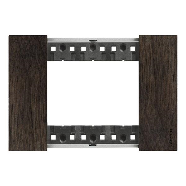 LNow - cover plate 3 modules Walnut