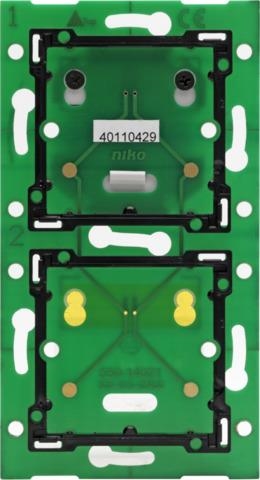 Double vertical wall - mounted printed circuit board for Niko Home Control for use with connection u