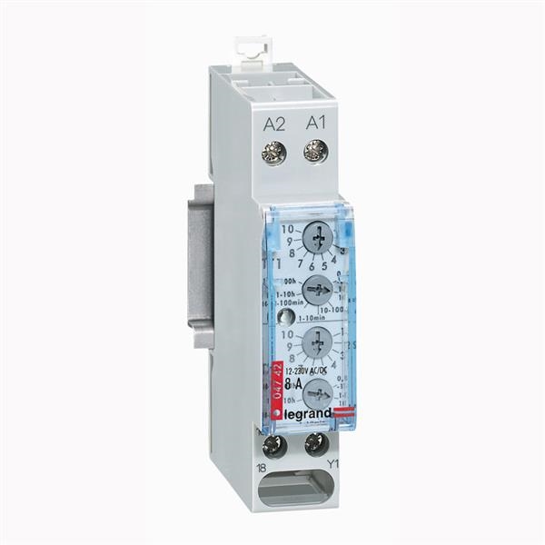 Tijdrelais 8A - 250V - 1 module impulstijdschakelaar