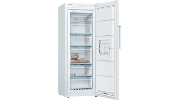 Free-standing freezer Serie 4 cabinet model ****, NoFrost surgél. 200 l****, Led electronics, BigBox