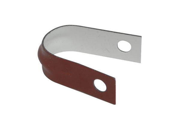 Attache en forme de U Rouge laquée 20mm