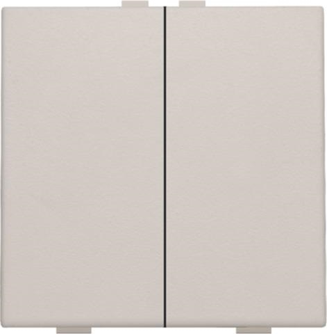 Bouton - poussoir double pour Niko Home control Light Grey