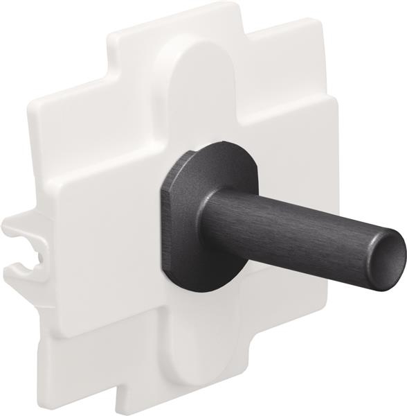 Niko toggle pour des fonctions d'interrupteur simple, Pure Alu Black brushed