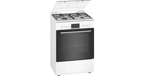 Fornuis Serie 4 gemengd gaskookplaat, 4z, multifunctie3D Plus oven, thermokoppel, 7 verw.wijzen, Eco