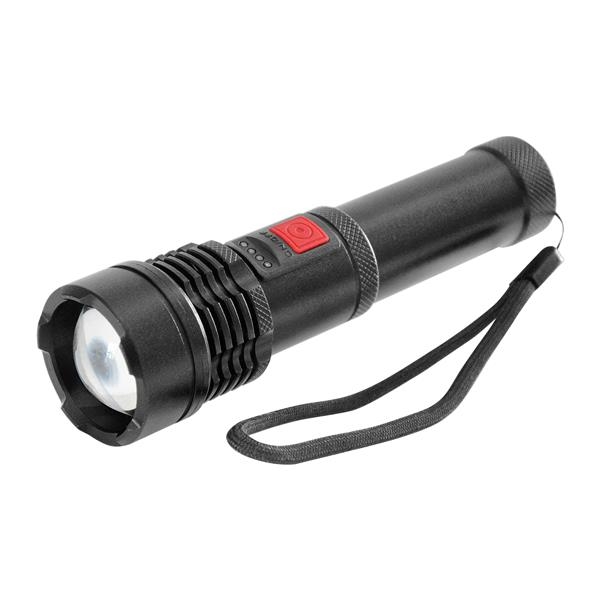 Tactical Led flashLight, COB 12W with zoom and 2200mAh battery