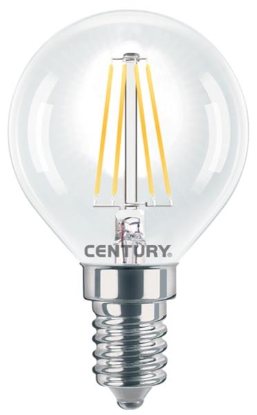 Lampe filament Led boule - 4W - E14 - 2700K - 480lm - IP20