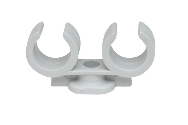 Clip saddle double 16 - 18mm