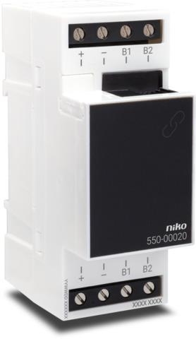 Rail coupler for Niko Home Control