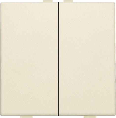 Double push button for Niko Home Control, Cream