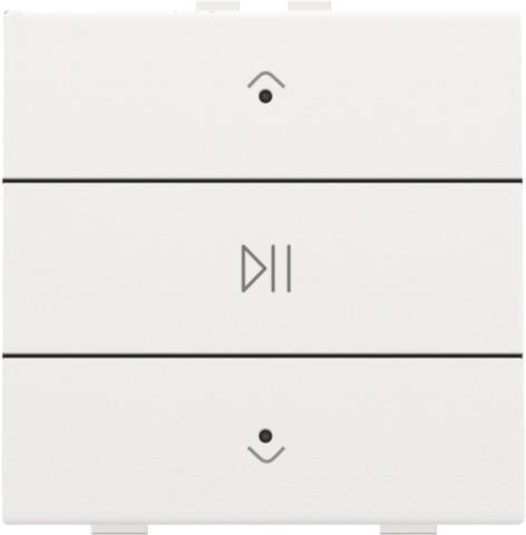 Commande audio simple avec Led pour Niko Home control White Steel