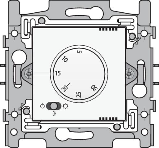 Electronic thermostat, White coated