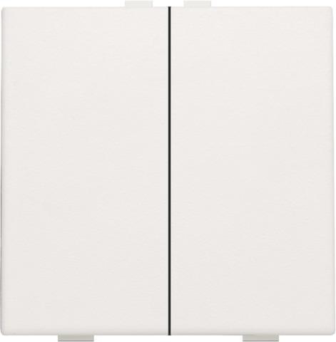 Double push button for Niko Home Control, White