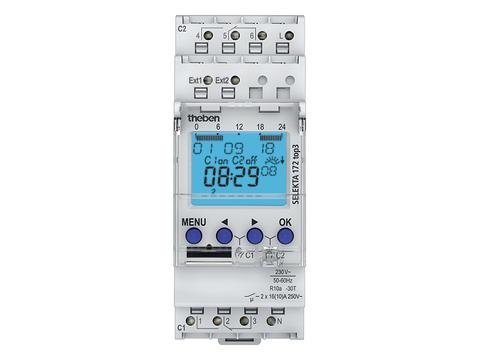 Digitale astronomische klok 230V 50 - 60Hz 2CO 16A