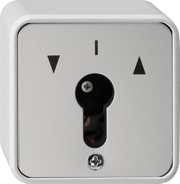 Key switch 2-pole WP surface-mounted Grey