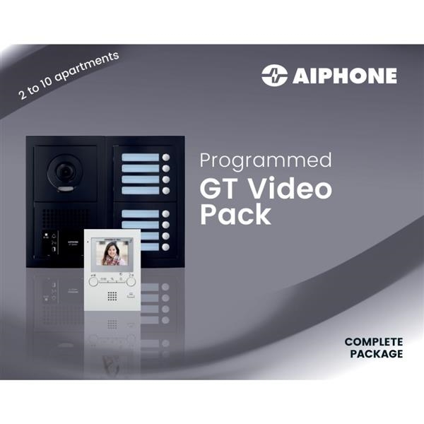 Videofoniepack voor 9 appartementen, Zwart