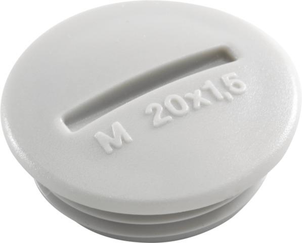 Blind plug M20 Grey