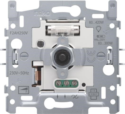 Base for rotary dimmer, 420W, 2 wire