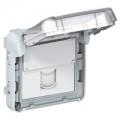 Plexo prise RJ45 Ftp composable Gris