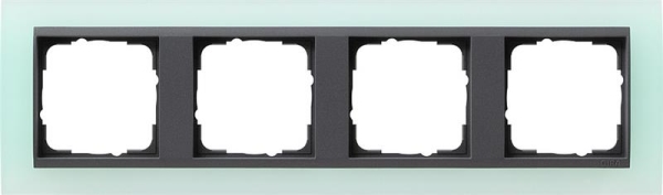 Cover frame 4 gang intermediate frame Anthracite Gira Event opaque Mint