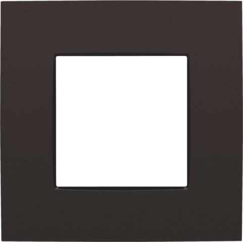 Single flush surround plate Intense dark Brown