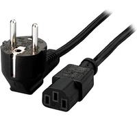 Voedingsnoer IEC C13 vrouwelijk naar Euro plug shuko + BE / FR aarding