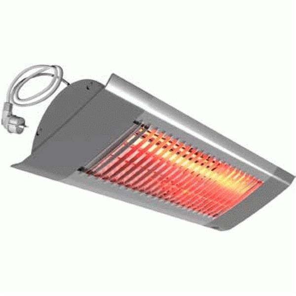 Halogen radiant patio heater 1000W Grey wide distribution