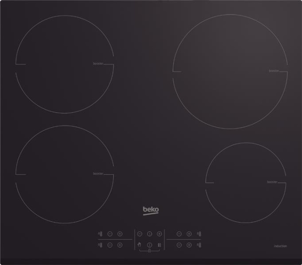 Inductie kookplaat 60cm 4 inductie zones timer & booster
