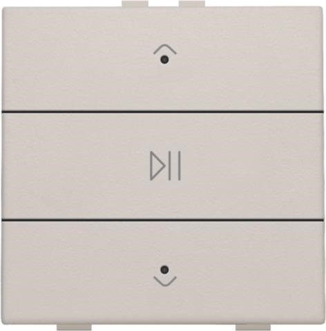 Commande audio simple avec Led pour Niko Home control Light Grey