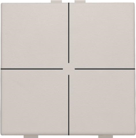 Bouton - poussoir quadruple pour Niko Home control Light Grey