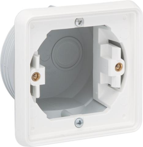 Single flush - mounting frame for flush - mountingA splashproof surface - mounting function, White