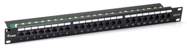 Patchpanel UTP RJ45 cat6 24 ports 90°