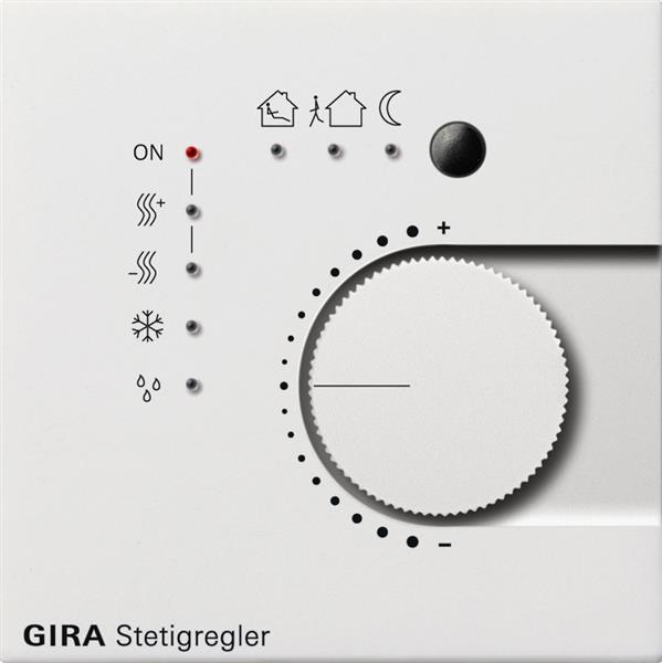 Knx continuous controller button interface 4 gang Gira F100 pure White