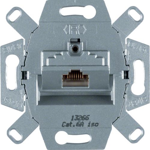 Data - contactdoos schuin Berker, 1 - voudig, 8 - polig afgeschermd Cat6A, class eA