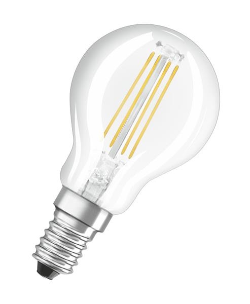 Lampe Led retrofit filament classic boule P40 claire 4W / 2700K E14