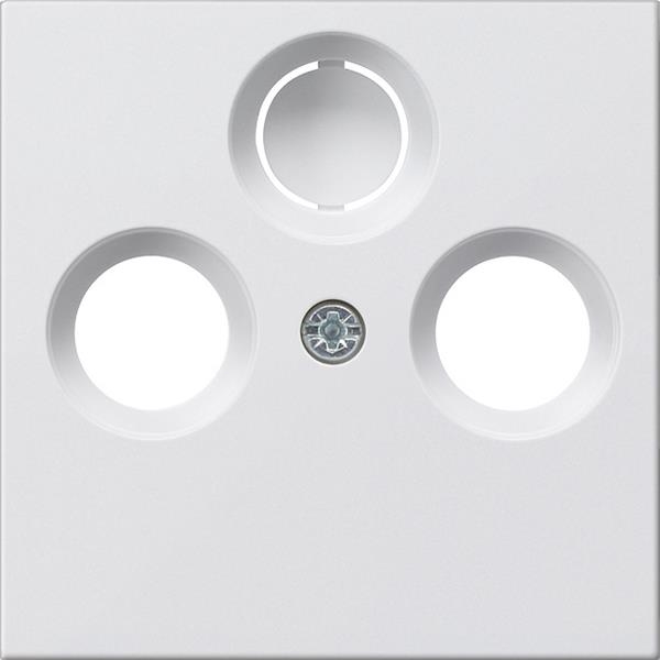 Cover coaxial antenna socket System 55 pure White mat