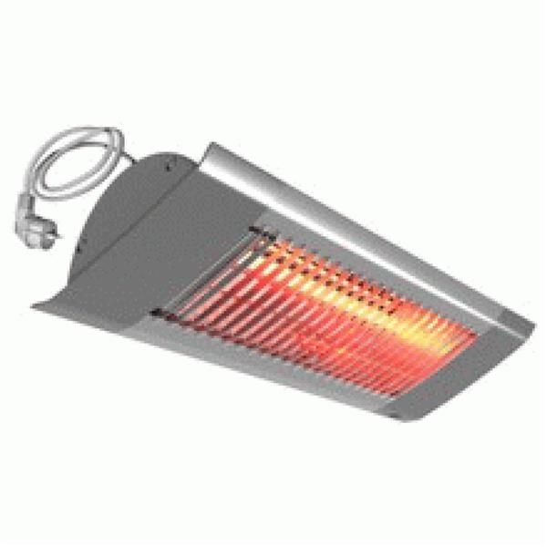 Halogen radiant patio heater 1500W Grey oriented diffusion