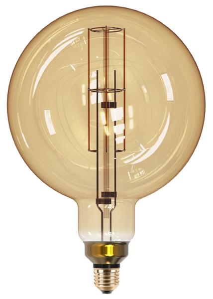 Led filament lamp Goud globe diameter 200mm - 8W - E27 - 2200K - 806lm - dimbaar - IP20