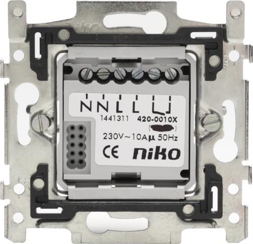 Sokkel met schakelcontact 10A 230V voor digitale timer of digitale klokthermostaat