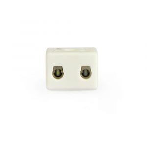 Ceramic terminal block 2 poles 6mm²