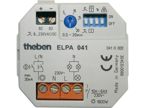 Multifunctionele trappenhuisautomaat inbouw 230V 50 - 60Hz 0,2 - 20 / 60m 1NO 8A