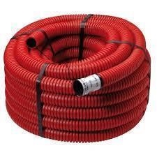 Protection tube with wire puller Red diameter 63mm roll of 25m