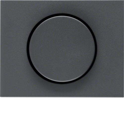 Centre plate for rot. dimmer / potentiometer, setting knob, K.1, Anthracite mat