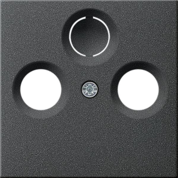 Cover coaxial antenna socket System 55 Anthracite